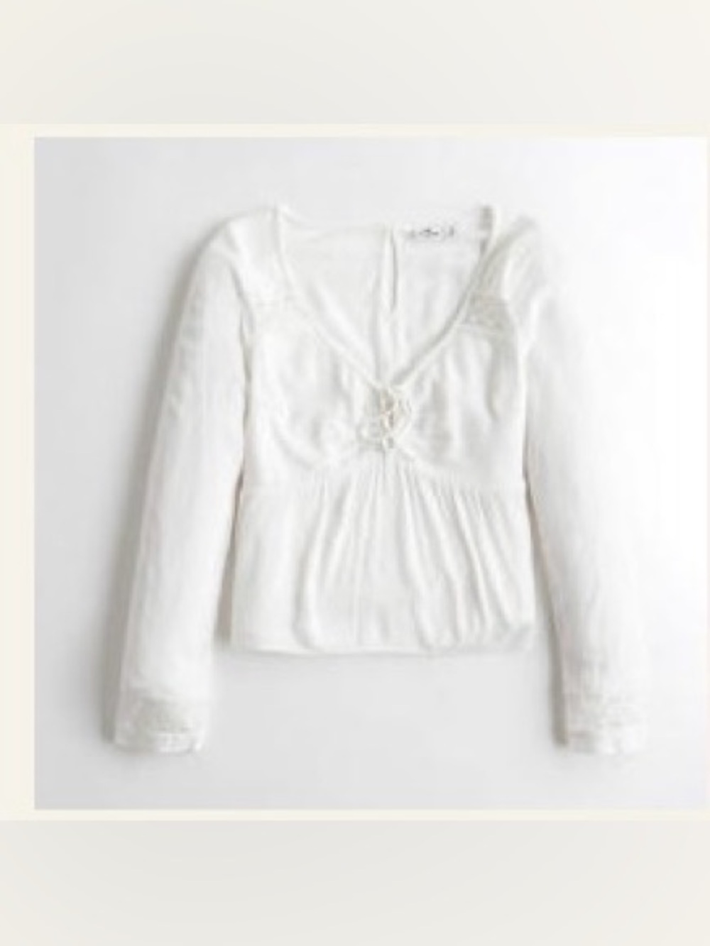 Tie-Front Babydoll Top